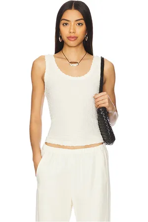 ENZA COSTA TANK-TOP PUCKERED in . Size XL.