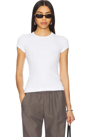 ENZA COSTA Cap Sleeve Crew Tee in . Size M, S, XS.