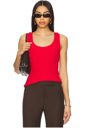 ENZA COSTA TANK-TOP PUCKERED in . Size M, S, XS.