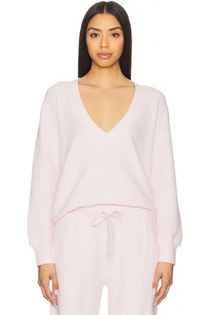 NEGATIVE UNDERWEAR Waffle Knit Deep V Pullover in . Size M, S, XL, XS.