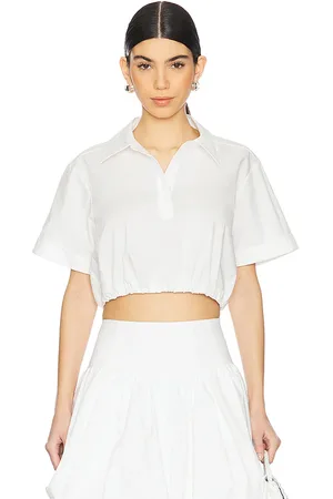 Simkhai CROPPED-TOP MIT KURZEN ÄRMELN NOCKY in . Size M, S, XS.