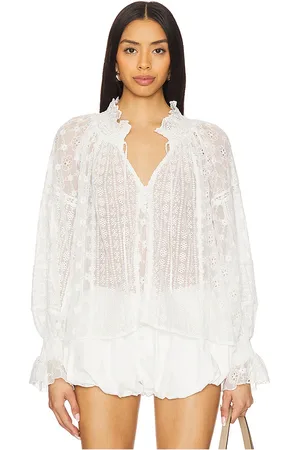 ALICE+OLIVIA BLUSE IM ETHNO-STIL NORAH in . Size S.