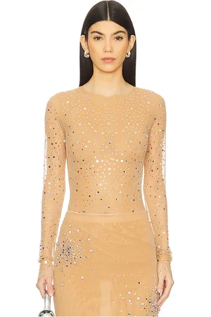 Des Phemmes Full Crystal Bodysuit in . Size 40/S, 42/M.