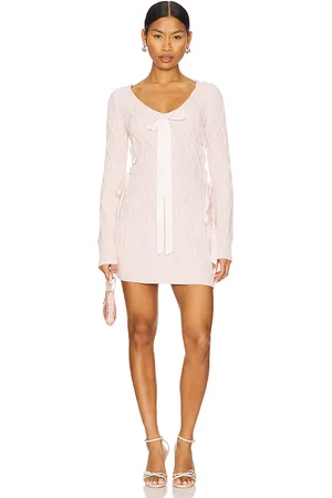 For Love & Lemons MINIKLEID AUS STRICK MIT ZOPFMUSTER CHENILLE in . Size M, S, XS.