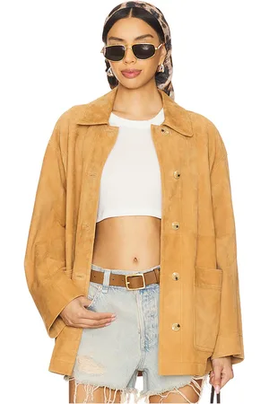 Free People VELOURSLEDERJACKE WE THE FREE ANNALISE in . Size XL.