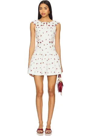 For Love & Lemons MINIKLEID BEADED CHERRIES in . Size L, M, XS.