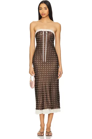 For Love & Lemons MIDI-KLEID DAISY MAE in . Size L.