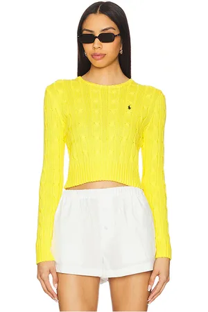 Ralph Lauren Cable-knit Cotton Cropped Sweater in . Size M.