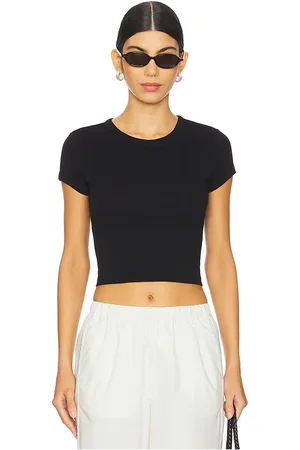 ENZA COSTA VERKÜRZTES TOP SUPIMA BABY in . Size S, XS.