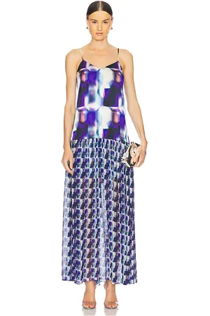 MISA MAXIKLEID PAULINE in Royal,Blue. Size M, S, XS, XXS.