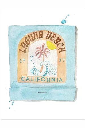 Furbish Studio PRINT 5X7 LAGUNA BEACH PRINT in .
