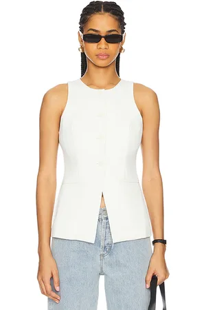 GOOD AMERICAN Luxe Suiting Sculpted Vest in . Size M, S, XL/1X, XS, XXXL/3X, XXXXL/4X.