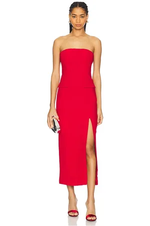 Bardot SCHULTERFREIES MIDIKLEID NIKKI in . Size 12, 2, 4, 6, 8.