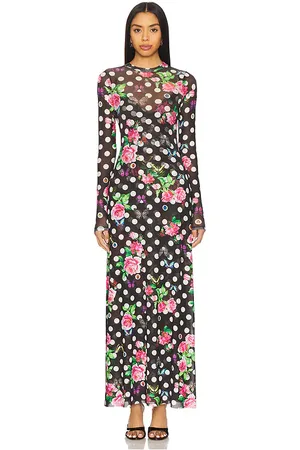 AFRM MAXIKLEID PAOLA in Black,Pink. Size S, XL, XXL, XXS.