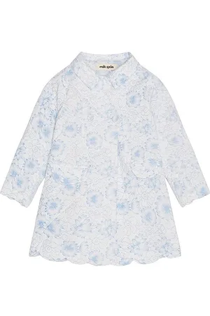 Cult Gaia JACKE ADLINA in White,Baby Blue. Size 4, 6.