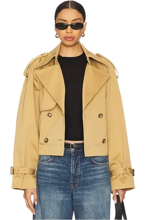 Ivy & Oak Jessica Cropped Trench Coat in . Size 38/4, 40/6.