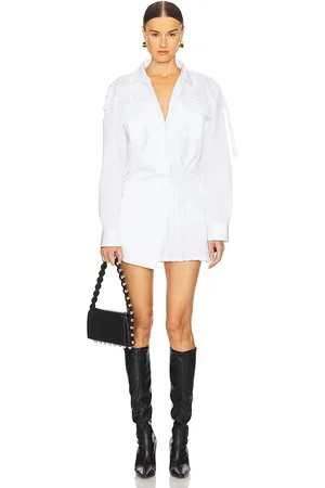OFF-WHITE MINIKLEID POPLIN SAVANA in . Size 38.