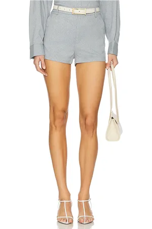 Gestuz HIGH WAIST SHORTS PAULIA in Slate,Blue. Size 36, 38.