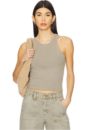 AGOLDE TOP RAYNE in Grey,Taupe. Size M, S, XL, XS.