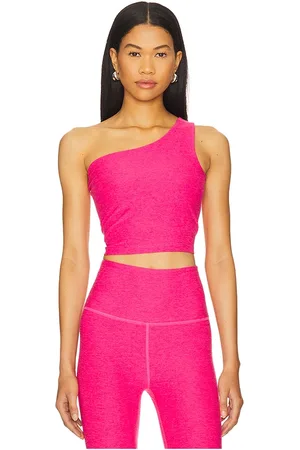 Beyond Yoga KURZES TOP SPACEDYE THE BOLD SHOULDER in . Size M, S, XL, XS.