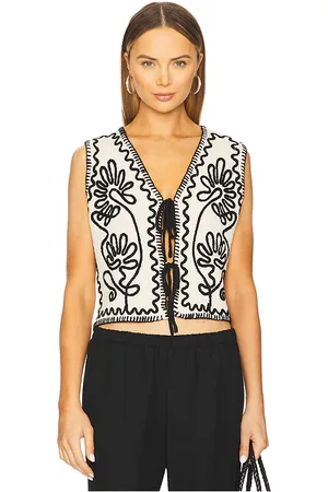 LINE & DOT WESTE VEST in Neutral,Black. Size M, S, XS.