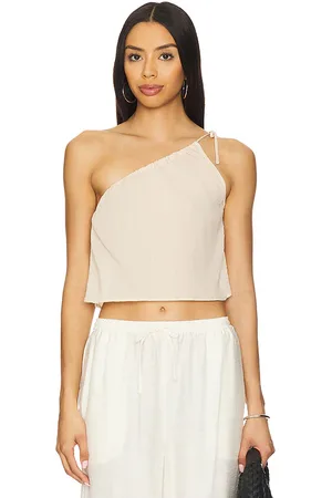 ONIA ONE-SHOULDER-OBERTEIL TEXTURED GAUZE in . Size M, S, XL, XS.