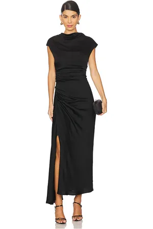 Simkhai DRAPIERTES MIDIKLEID BURKE in . Size 8.