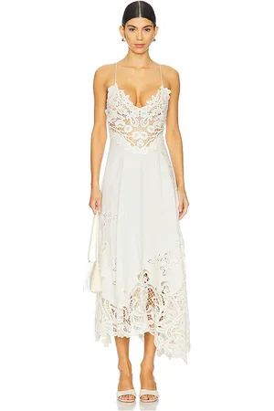 ULLA JOHNSON MIDI-KLEID BRIGITTE in . Size 4, 8.