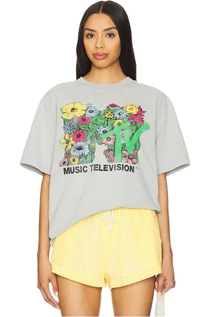Philcos WEITES T-SHIRT MTV FLORAL in . Size M, S, XL/1X.