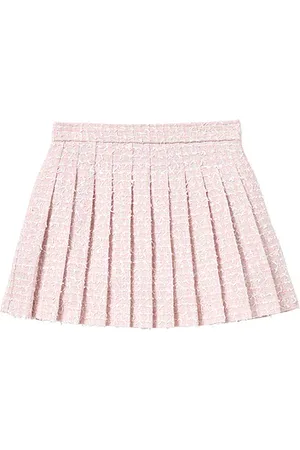 Self-Portrait Kids Bow Boucle Skirt in . Size 5/6T, 6/7.