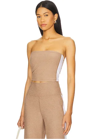 Beyond Yoga Spacedye Strapless Stripe Top in . Size M, S, XL, XS.