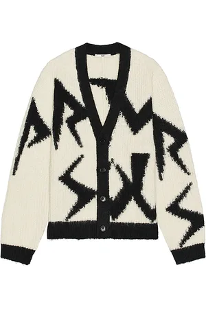 NEUW Fuzzy Cardigan in Black,Ivory. Size M, S, XL/1X.