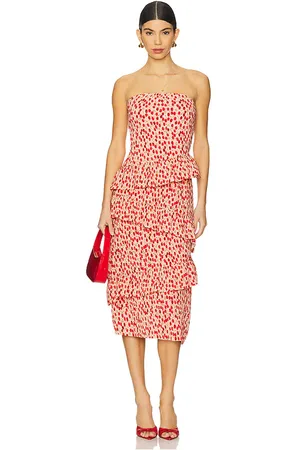 ASTR Asym Tiered Ruffle Dress in . Size M, S, XS.