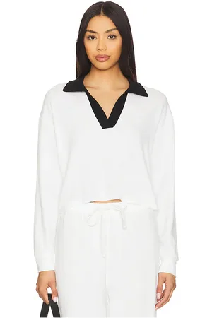 Splits59 Joan Fleece Polo Sweatshirt in . Size M, S, XL, XS.