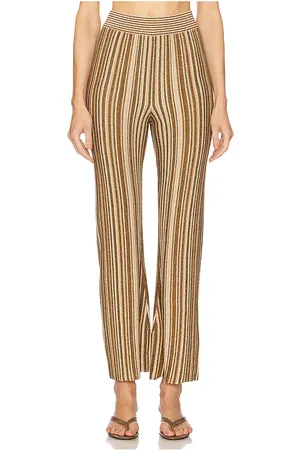 VERONICA BEARD HOSE MASSARO in Metallic Neutral,Brown. Size M, S, XS.