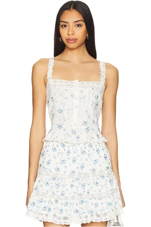 LOVESHACKFANCY TRÄGERTOP VIETTA in . Size M, S, XL.