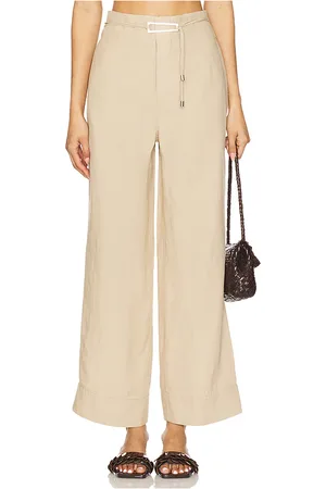 ONIA Air Linen Paperbag Trouser in . Size 00, 2, 4, 6.