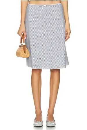 DANIELLE GUIZIO MIDIROCK GINGHAM in . Size M, S, XL, XS.