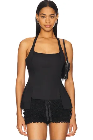 DANIELLE GUIZIO NECKHOLDER-TOP CARINE in . Size S.