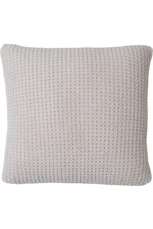 Barefoot Dreams KISSEN COZYCHIC WAFFLE PILLOW in Taupe,Grey.