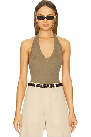 NILI LOTAN NECKHOLDER-TOP IVEY in . Size M, S.