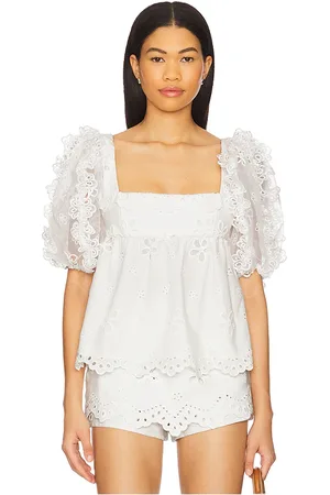 For Love & Lemons OBERTEIL MIT LOCHSTICKEREI DAISY in . Size M, S, XS.