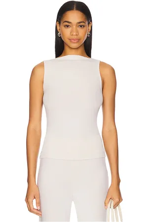 ENZA COSTA Silk Knit Sleeveless Boatneck Top in . Size S, XS.