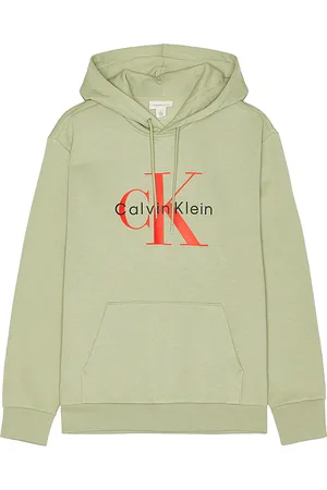 Calvin Klein Monologo Fleece Hoodie in . Size M, S, XL/1X.