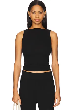 ENZA COSTA Silk Knit Sleeveless Boatneck Top in . Size S, XS.