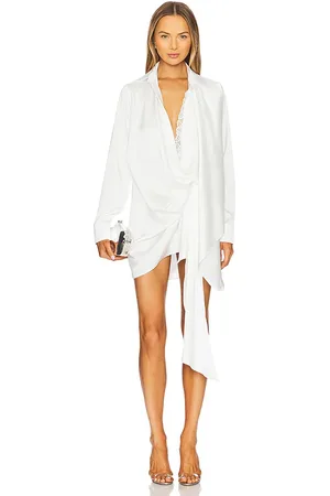 Vaillant Draped Shirt Style Wrap Dress in . Size 42.