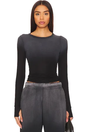 Michael Lauren LANGARMOBERTEIL IM OMBRÉ-LOOK MIT RIPPSTRUKTUR ALICK in . Size M, S, XL/1X, XS, XXL/2X.