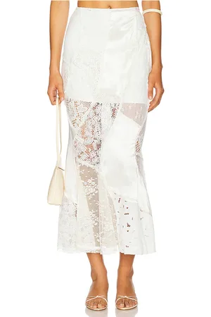 yuhan wang Lace Patched Mermaid Skirt in . Size M, S.