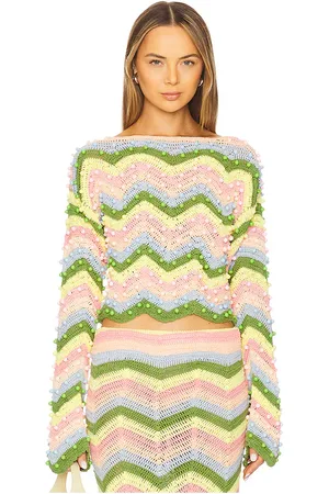 CeliaB LANGARM-OBERTEIL in Pink,Yellow,Green. Size XS.