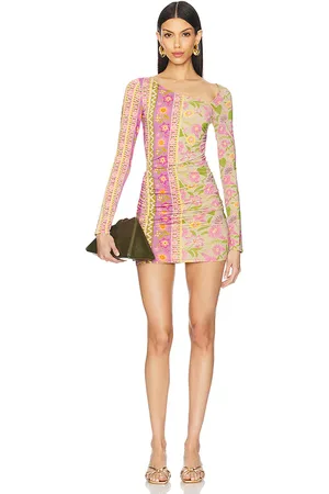 SPELL MINIKLEID GOLDIE SHIMMER in Pink,Green. Size M, XL, XS, XXL.